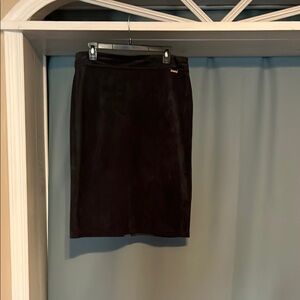 Calvin Klein Dark Grey Pencil Midi Skirt for Work